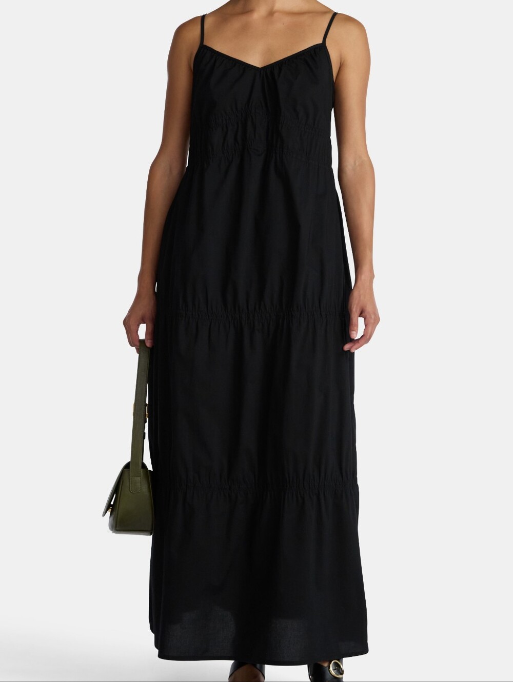 NWT Sleeveless Tiered Maxi Sundress w/ Empire Waist